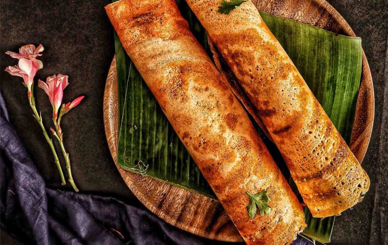 Dosa on pan